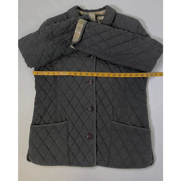 VTG LLBean OBC9Y Thermore Insulated Quilted Button Barn Puffer Jacket Women L - Picture 7 of 13